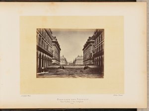 Barricade of the Federates, Place Vendôme and Rue Castiglione