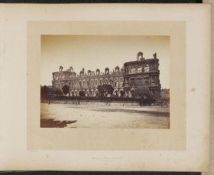 Burned City Hall. Facade on the Quai.