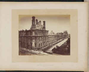 The Burned Tuileries Palace. General View. by Alphonse J. Liébert
