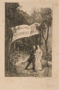 2 Illustrations for The Misfortune of... by Alphonse Legros