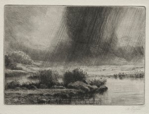 A Storm by Alphonse Legros