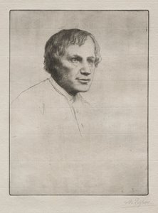Alfred Stevens by Alphonse Legros