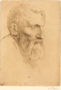 Auguste Rodin by Alphonse Legros
