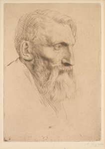 Auguste Rodin by Alphonse Legros