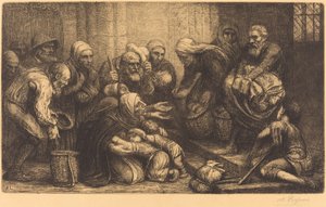 Beggars of Brussels (Les mendiants de Bruges) by Alphonse Legros