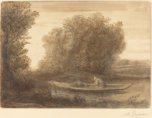 Bend in the River by Alphonse Legros