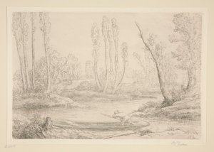 Banks of the Somme Near D by Alphonse Legros