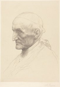 Cardinal Manning, 2nd plate by Alphonse Legros