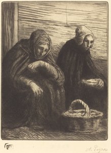 Egg-sellers by Alphonse Legros