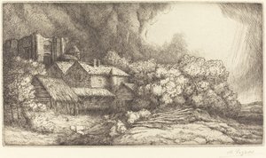 Farm at the Monastery by Alphonse Legros