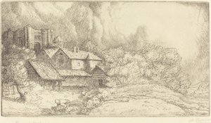 Farm at the Monastery by Alphonse Legros