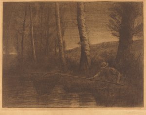 Fisherman with a Hoop-net