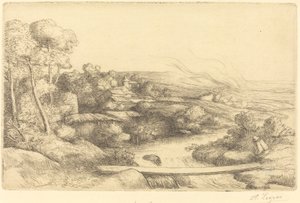 Footbridge by Alphonse Legros