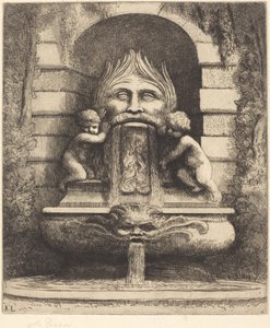 Fountain: Grotesque, Children and Basin by Alphonse Legros