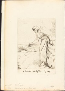 Frontispiece The Beggar Woman of Veze by Alphonse Legros