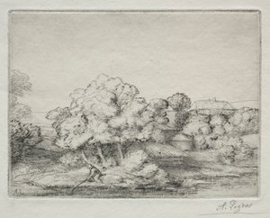 Hamlet near the Lake by Alphonse Legros