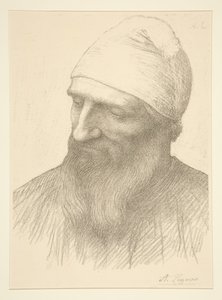 Head of a Man by Alphonse Legros