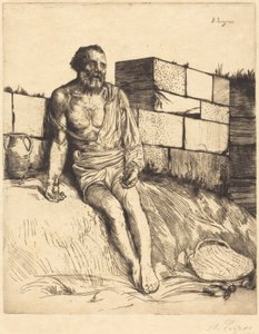 Job, 1st plate by Alphonse Legros