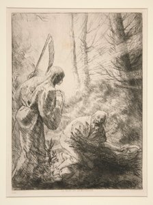 Death and the Woodcutter by Alphonse Legros