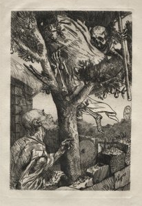 Death in the Pear Tree by Alphonse Legros