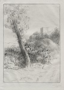 Landscape by Alphonse Legros