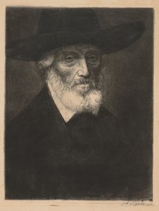 Large Portrait of Thomas Carlyle by Alphonse Legros