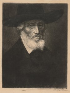 Large Portrait of Thomas Carlyle by Alphonse Legros