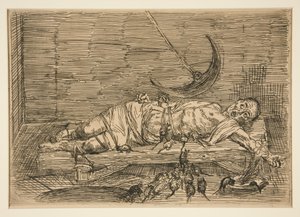 The Pit and the Pendulum, No. 1 by Alphonse Legros