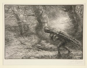 The Return to the Cottage by Alphonse Legros