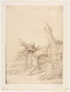 Les Faiseurs de Fagots by Alphonse Legros