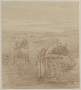 The Gleaners, 1800s by Alphonse Legros