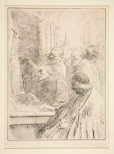 The Monks at L by Alphonse Legros
