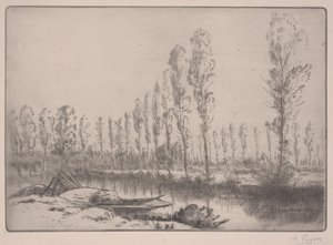 The Peat Bogs: Near Amiens by Alphonse Legros