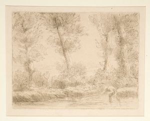 The Banks of the Liane by Alphonse Legros