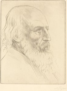 Lord A. Tennyson, 3rd plate by Alphonse Legros