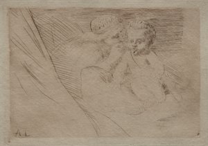 Mab and Cupid by Alphonse Legros