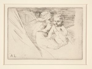 Mab and Cupid by Alphonse Legros