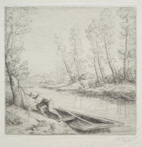 Morning on the River by Alphonse Legros