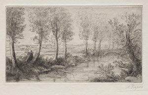 Near the Mill by Alphonse Legros