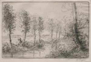 Near the Mill by Alphonse Legros