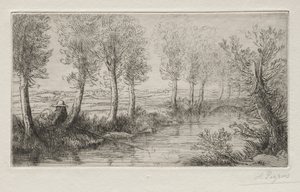 Near the Mill by Alphonse Legros