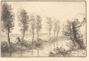 Near the Mill by Alphonse Legros
