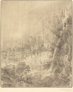 Old Village by Alphonse Legros