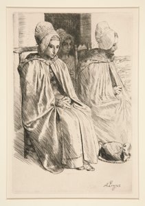 Peasant Women in the Neighborhood of Boulogne by Alphonse Legros