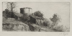 Pigeon Tower by Alphonse Legros