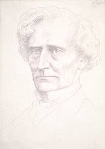 Portrait of Hector Berlioz by Alphonse Legros