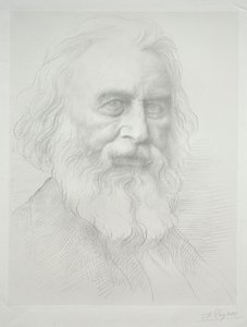 Portrait of Henry Wadsworth Longfellow (2nd Plate) by Alphonse Legros