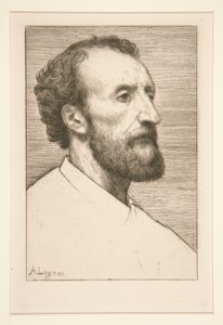 Portrait of Jules Dalou by Alphonse Legros