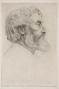 Portrait of Sir Frederick Leighton (First Plate) by Alphonse Legros