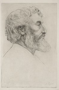 Portrait of Sir Frederick Leighton (First Plate) by Alphonse Legros